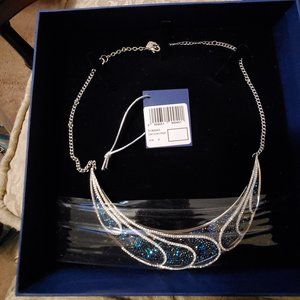 Swarovski blue crystal necklace, New